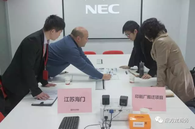 東方龍商務舉行高科技印刷搬遷工程投資選址項目的政府對接會，政企雙方將進一步交流項目合作