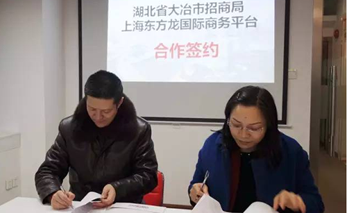 湖北省大冶市與東方龍商務(wù)達成委托招商引資合作，高效對接世界500強企業(yè)項目